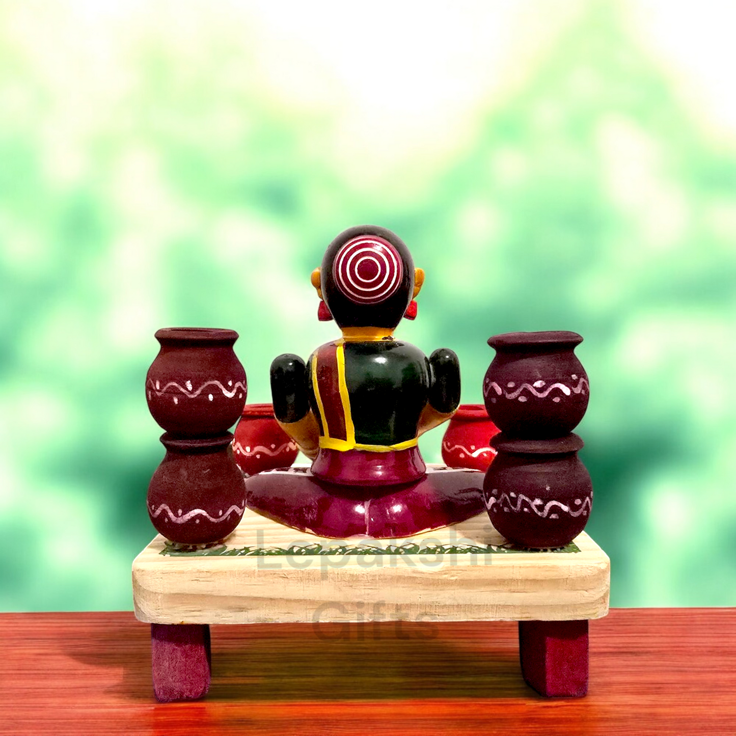 Etikoppaka Pots Making Lady Set