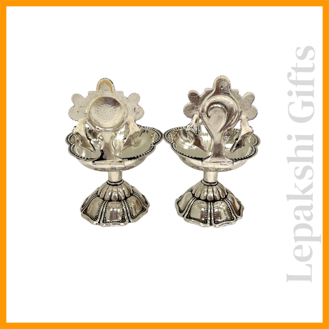 German Silver Shanku Chankra Diya