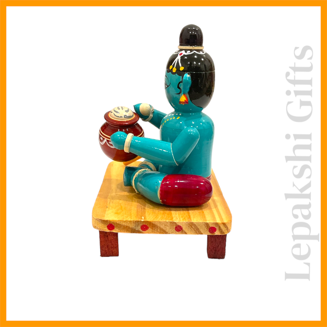 Etikoppaka - Little Krishna Idol