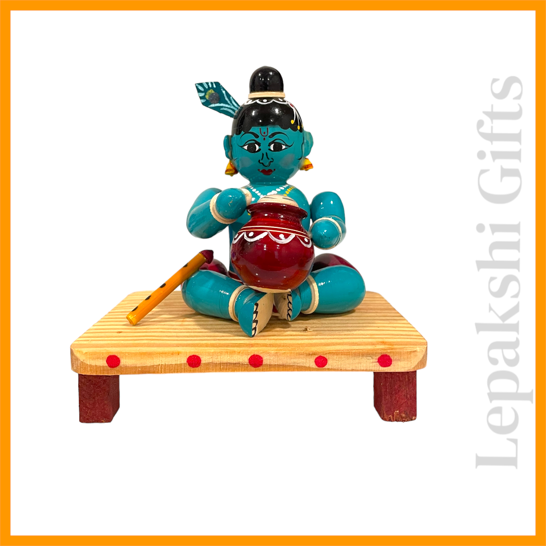 Etikoppaka - Little Krishna Idol