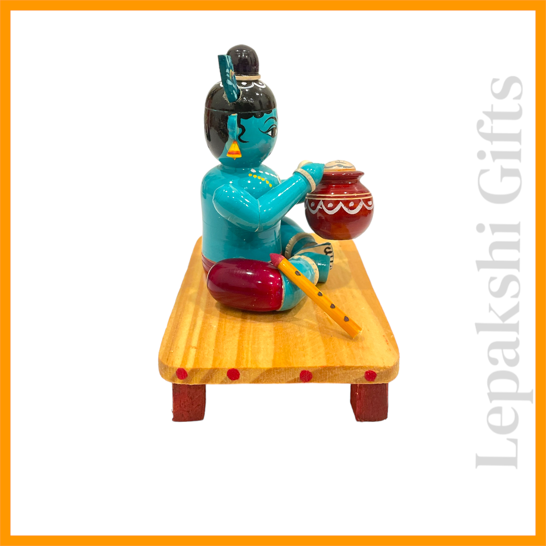 Etikoppaka - Little Krishna Idol